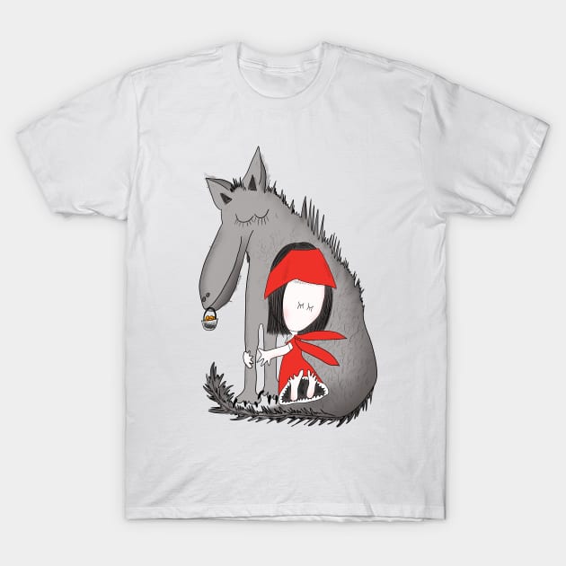 Little Red Riding Hood T-Shirt by Smoky Lemon